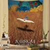 Nausicaa Valley Wind Anime Tapestry Hanging Tarot Hippie Wall Rugs Dorm Sheets Printed Art Science Fiction Room Decor Blanket