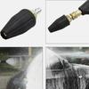 High 4000psi Pres Washer Turbo Nozzle 360 Rotating Spray Tip Professional Clean