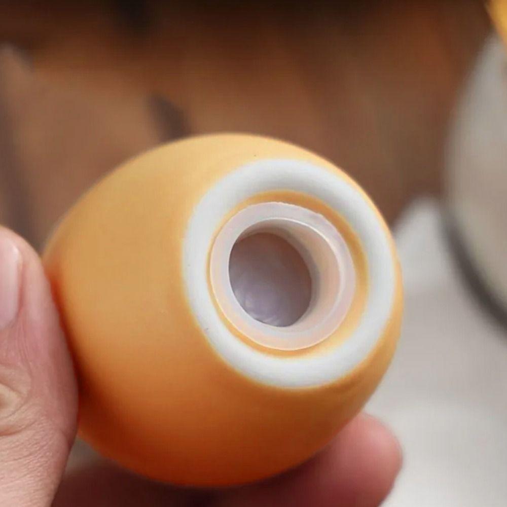 Mini Salt and Pepper Bottle Ceramic Seasoning Jar Creative Simulated Egg Spice Jar Set  Cooking