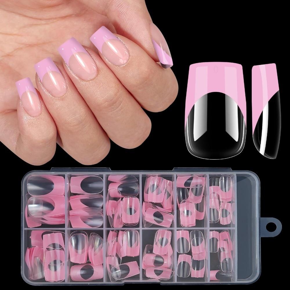 120Pcs High Clear Press on Nails Detachable Nail Tips New Fake Nail Women