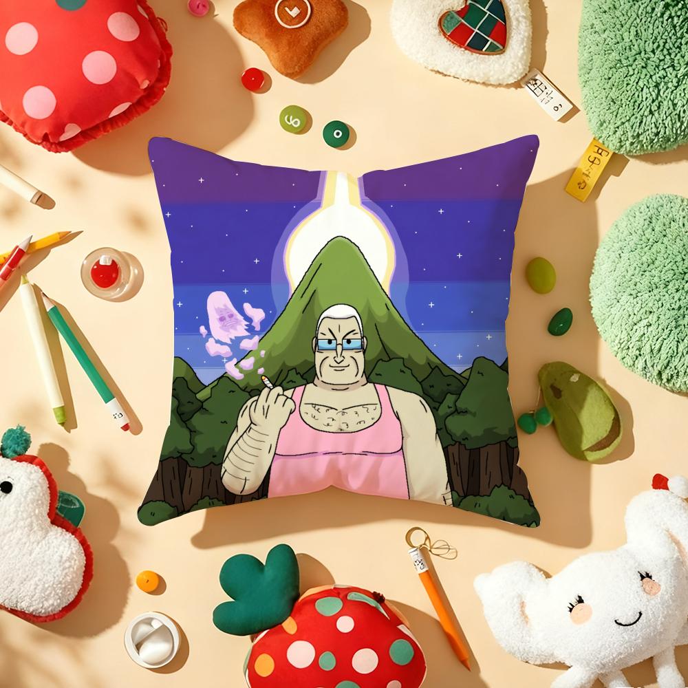 The Big Lez Show Cushion Cover Plush Fabric Soft Double-Sided Printed Sofa Warm Winter Home Child Gift Pillow Case