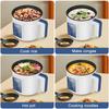 220V Electric Double Layer Multi Cooker Non-Stick Smart Single MultiCooker Steamed Rice Pot For Home EU Plug
