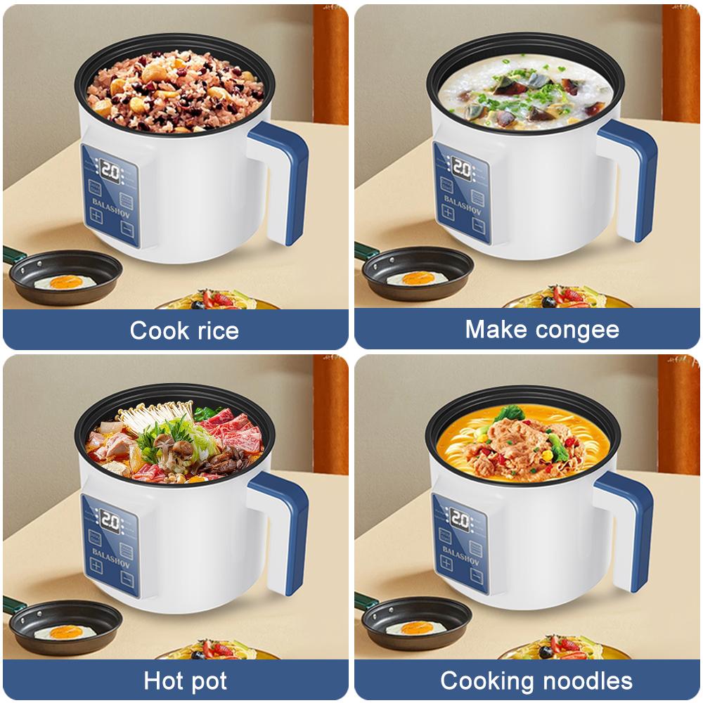 220V Electric Double Layer Multi Cooker Non-Stick Smart Single MultiCooker Steamed Rice Pot For Home EU Plug