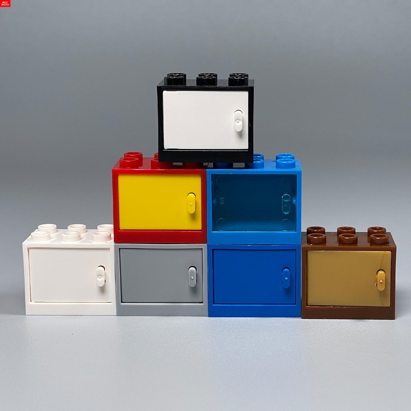 

Нетоксичний Moc Цеглинки Меблі Контейнер Коробка Шафа Шухляда 2X3X2 4532 4536 Аксесуар Зібрані Будівельні Блоки Іграшки Подарунок Для Дітей