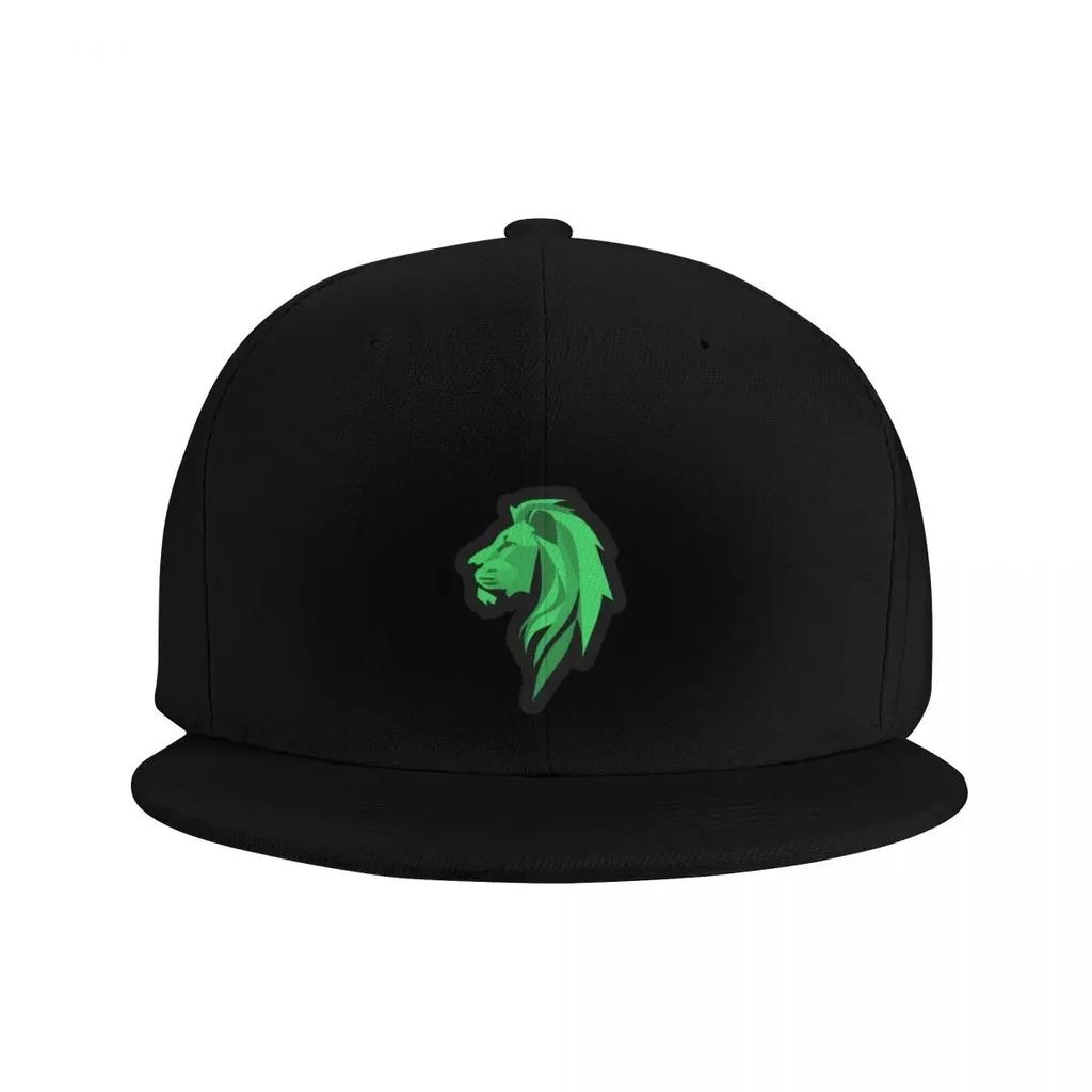 Lion Head In Green Stylized Baseball Cap Beach Wild Ball Hat Women Hats Unisexs