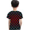 3d Honeycomb Hypnosis Tshirt Men Women Kids Colorful Print Short Sleeve Top Tee