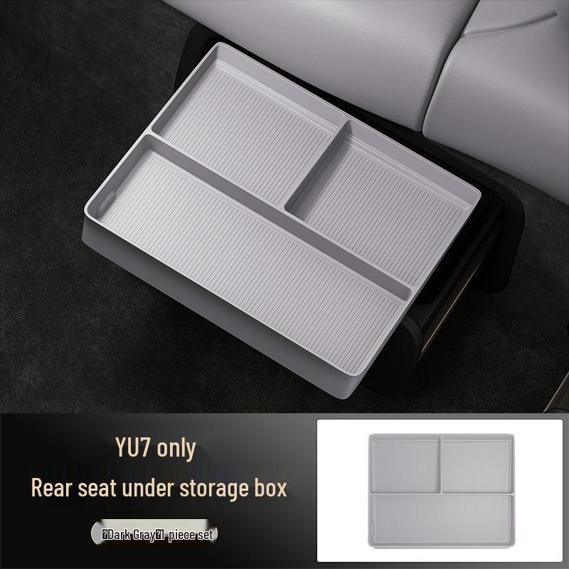 Rear Seat Under Storage Box Organizer for 25 YU7 Models - Car Interior Accessory