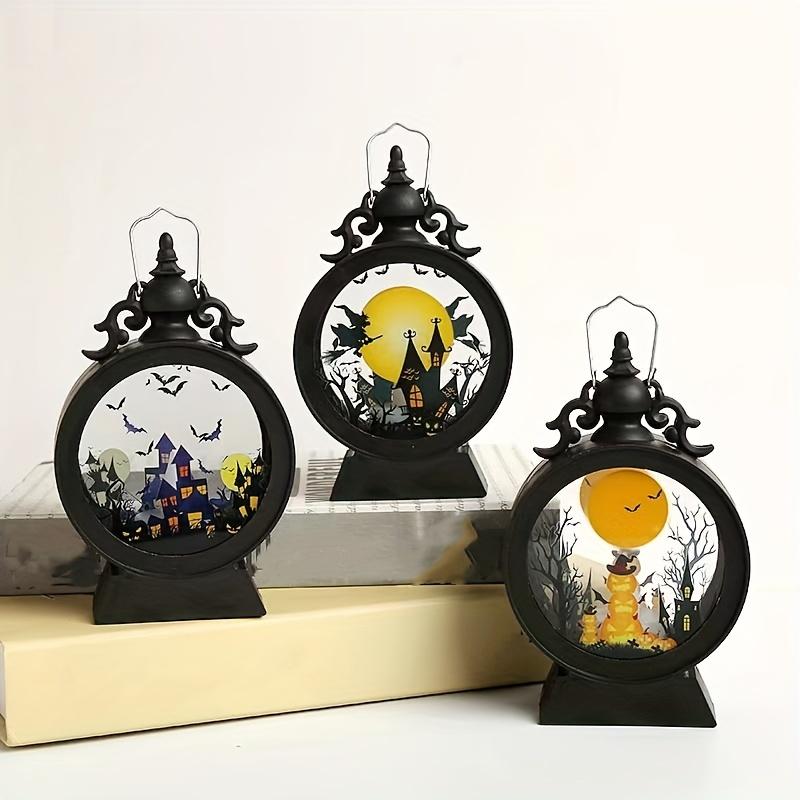 Halloween Pumpkin Ghost Lantern Lamp LED Hanging Ornaments Halloween Bar Decorations for Home Horror Props Party Decors Supplies