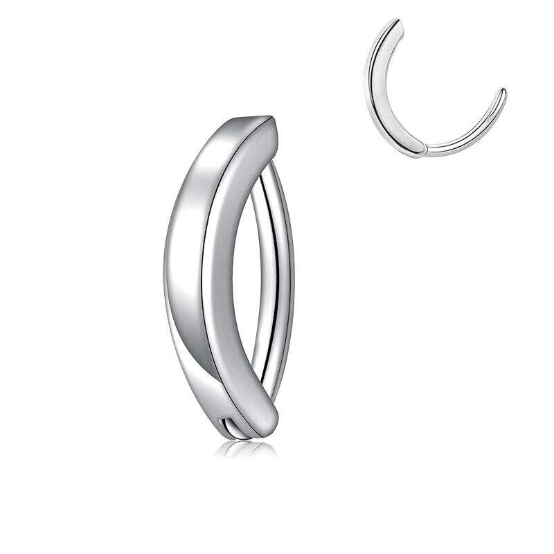 14G Belly Button Ring for Women Surgical Steel CZ Clicker Ball Belly Piercing Ring Simple Reverse Navel Rings Body Jewelry