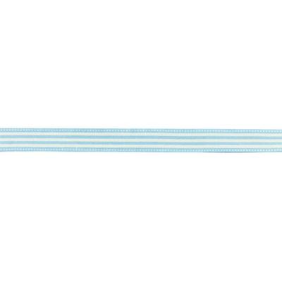 MégaCréa DIY - Blue Stripe Cotton Ribbon 1.5 Cm X 2 M