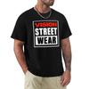 T-shirt Vision Street Wear Base Casual Manica Corta Camicia in Cotone