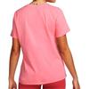 Nike Swoosh Solid Logo Print Casual Running Breathable Sports Crew Neck Short Sleeve T-Shirt Women Tops Peach DJ0931-668