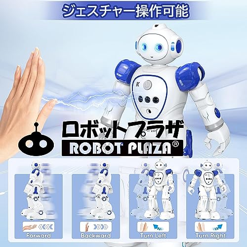 ROBOT PLAZA Humanoid Robot Toy, Walks, Speaks English, Kids' Toy, Boys' Birthday Gift, Educational Toy, Rechargeable, Japanese Instruction Manual