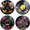 Bimkole Hippie Decor, Wall Aesthetic Records Vintage Ornament, Posters for Room Aesthetic - Record Theme for Bedroom Living Room Art Display Rock,