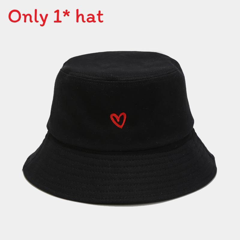 Summer Sun Protection Cotton Embroidered Bucket Hat For Women Casual Outdoor Fashion