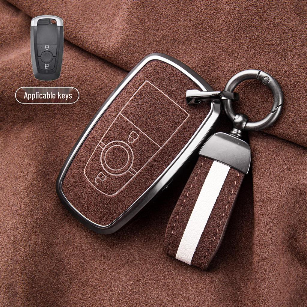 Premium Sheepskin Key Cover for Ford Explorer ST, Edge L, Mondeo EVOS