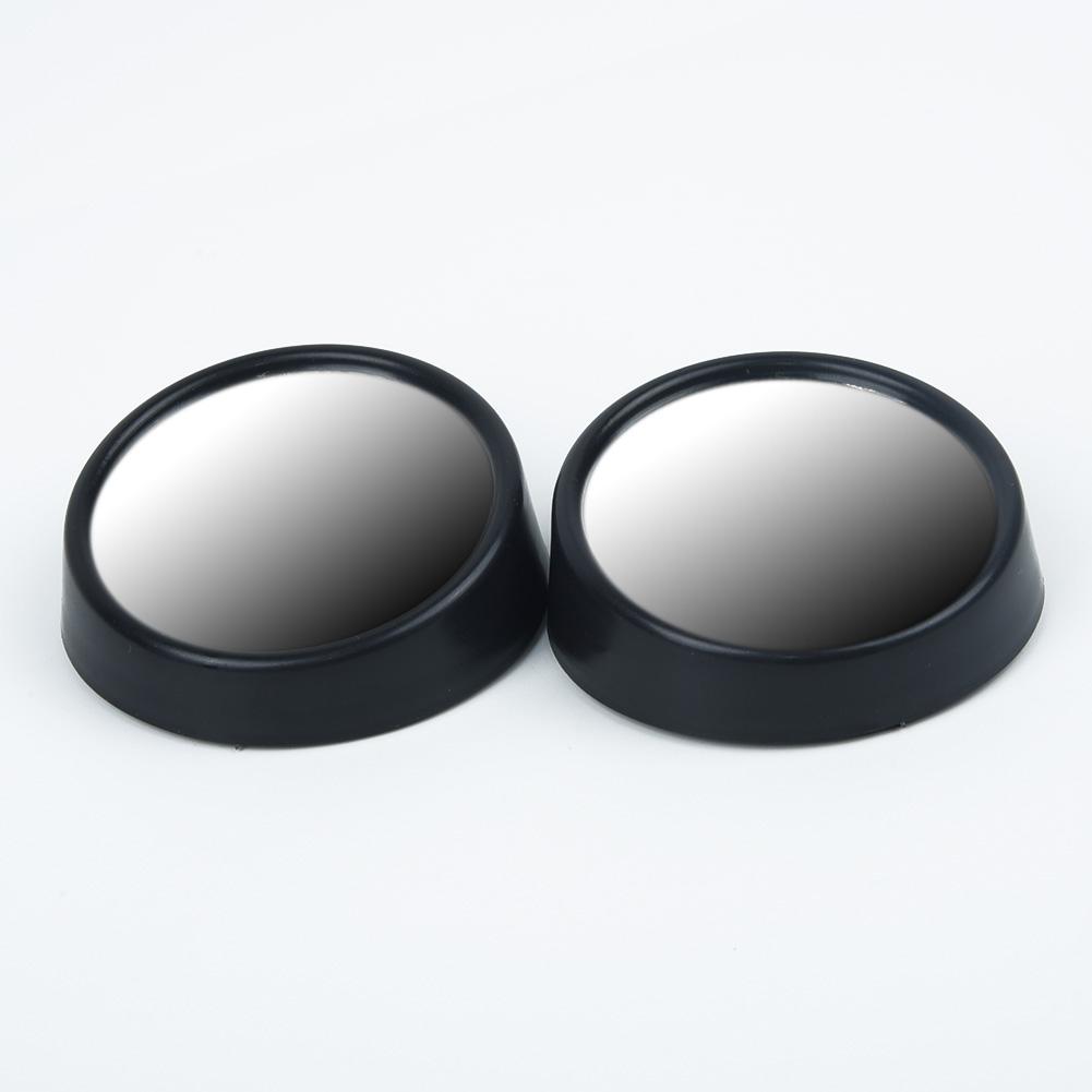 1 Pair Blind Spot Mirror Mirrors Parts Truck Black Car Convex Rear View Wide Angle Mirror 360 Rotation 5.5*2cm Hot Sale