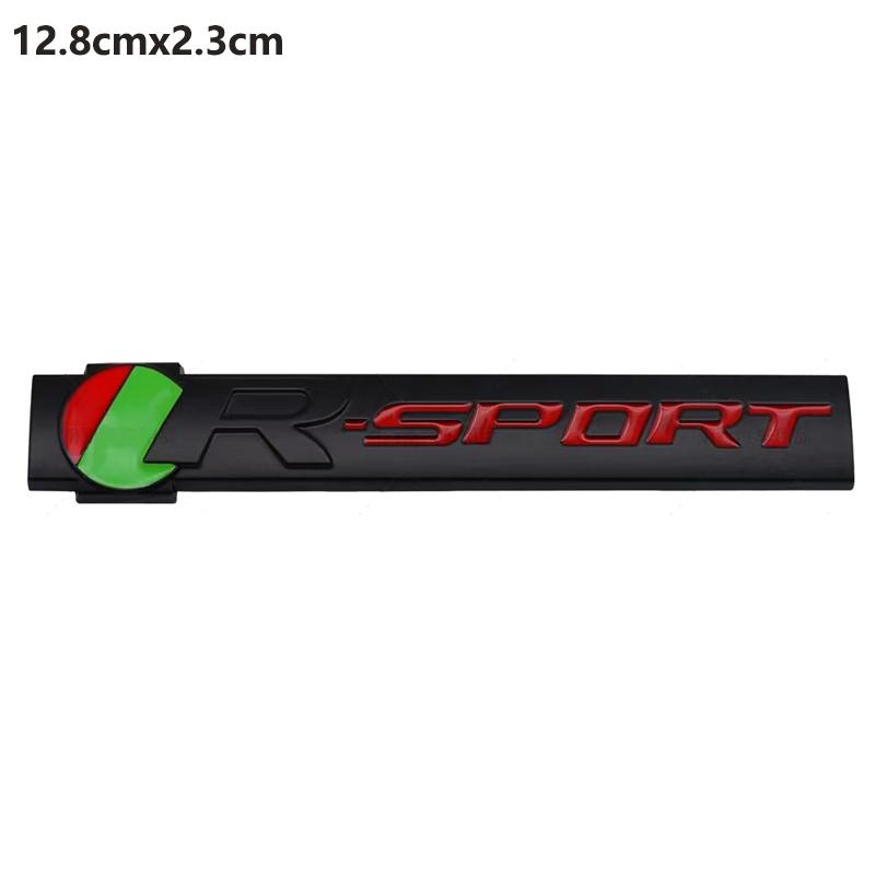 1pc 3d Metal R-Sport Logo Badge Sticker Front Grill Rear Trunk Side Fender Emblem Decal