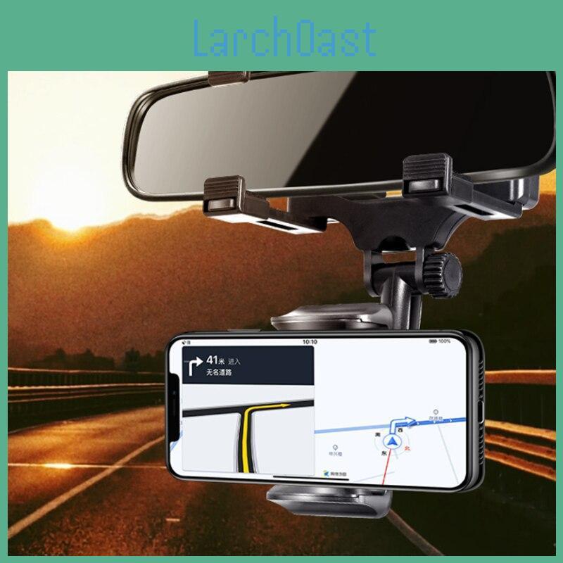 Car Holder Phone Rotatable Seametal Multifunction Rearview Mirror Mobile Phone Bracket Gps Support For Car Accessories