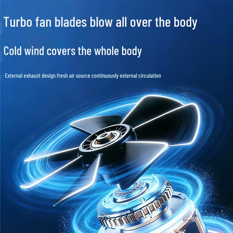 2026 Portable Hanging Waist/Neck Fan for Outdoor Construction with Semiconductor Cooling