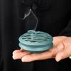 Durable Zinc Alloy Incense Burner Hollow Design Sturdy Fragrance Censer Minimalist Aromatherapy Stove Home Decor