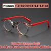 Vintage Double-bridge Frames Presbyopia Glasses Vintage Round Frames with Blue Light Protection for Women Reader Eyewear