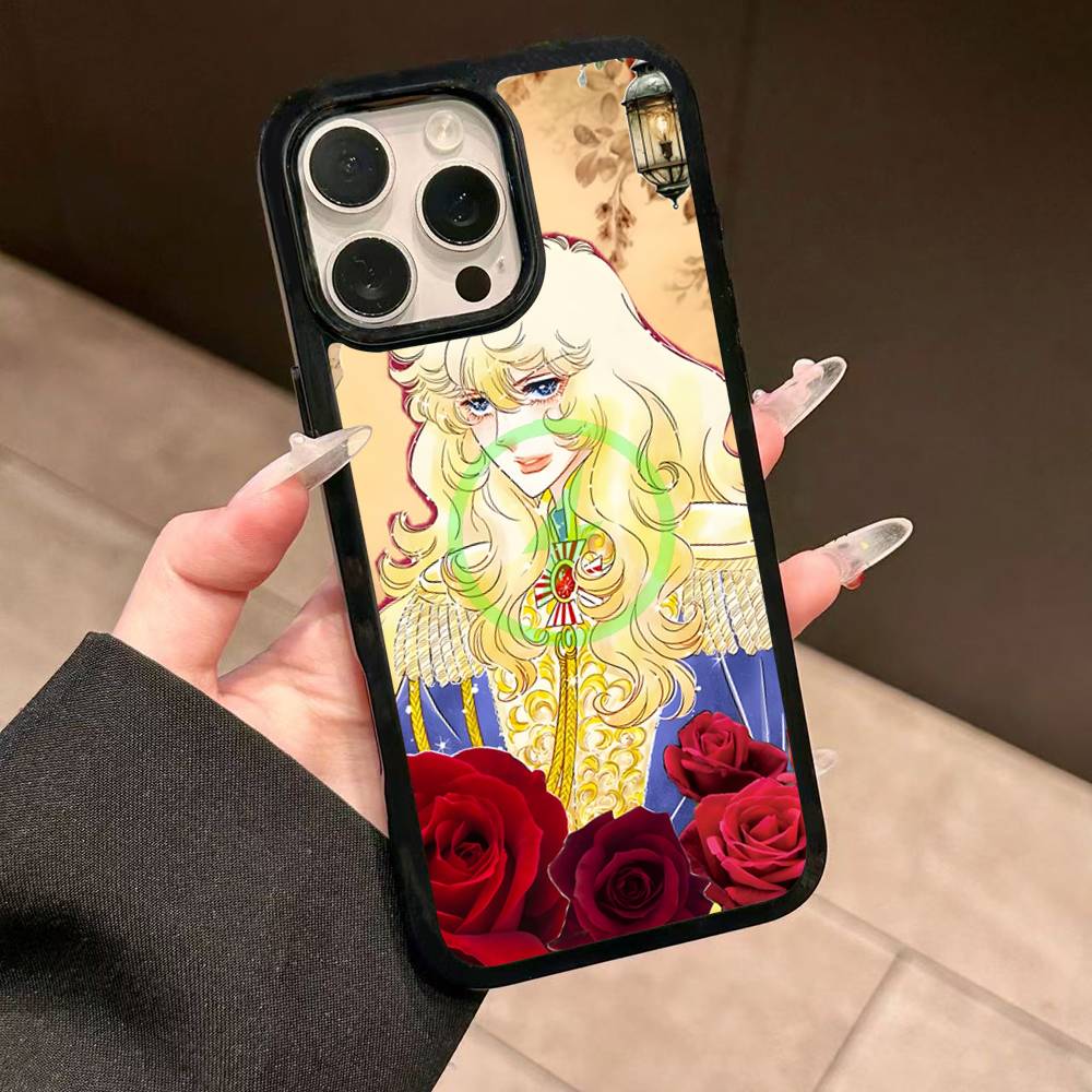 Rose Of V-Versailles Lady Oscar Für IPhone 17 Air 16 E 15 14 13 12 11 Pro Max Plus PC Stoßfeste TPU Hülle Für Magsafe Handyhülle
