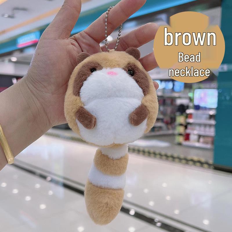 

Плюшевый брелок-игрушка Qiwu Bear - Подвеска-енот для пар 8 cm tall