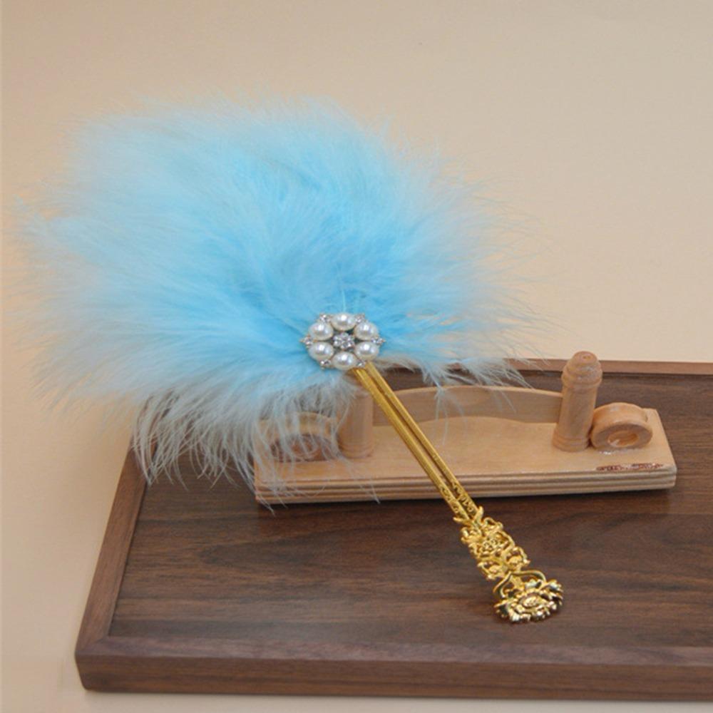 Fairy Style Portable Fan Exquisite Pearl Wedding Bridal Fan Creative Chinese Style Fan  Photo Prop