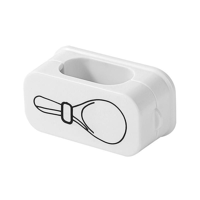 

Самоклеящийся держатель для рисовой ложки, стойка для хранения, кухонная настенная полка для ложек, подставка для размещения, белый, черный, кухонный органайзер белый