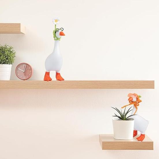 Mini Knitting Hats with Sunglasses Cute Mini Goose Outfits Soft Knit Hat Sunglasses Decorations for Magnetic Goose Statue Small Pets