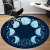 1pc Moon PhasesCat Office Round Area Rug, Indoor Mat Suitable For Office, Under Office Chairs Bedroom Living Room Home Decor, Room Deco