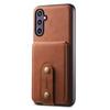 DENIOR D14 For Samsung Galaxy S24 Magnetic Case Card Slots Kickstand Phone Cover