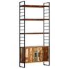 4 Tier Bookshelf 80 X 30 X 180 Cm Reclaimed Wood Brown