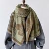 Plaid Floral Scarf Cashmere Winter Shawls and Wraps Women Thick Warm Bufanda Mujer Poncho Stoles Pashmina