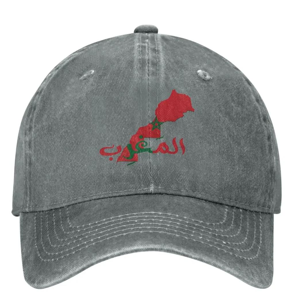 Marokko Karte und Flagge Lässige Baseballkappe Frühling Trucker Cap Heißer Verkauf Jagd Camping Hip Hop Hüte Weiblich Männlich Baseballkappen