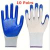 20PCS Nitrile Coated Safety Work Gloves Non-Slip Durable Light Duty Gloves Unisex Household Yard Farm Warehouse Gardening Gloves