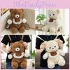 Lace Cute Scarf Teddy Bear Plush Toy Backpack With Detachable Shoulder Strap