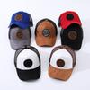Sommer Runder Etikett Wildleder Baseballkappe Herren Netz Vielseitiger Sonnenschutz Damen Hip-Hop Hut Trendiger Hut