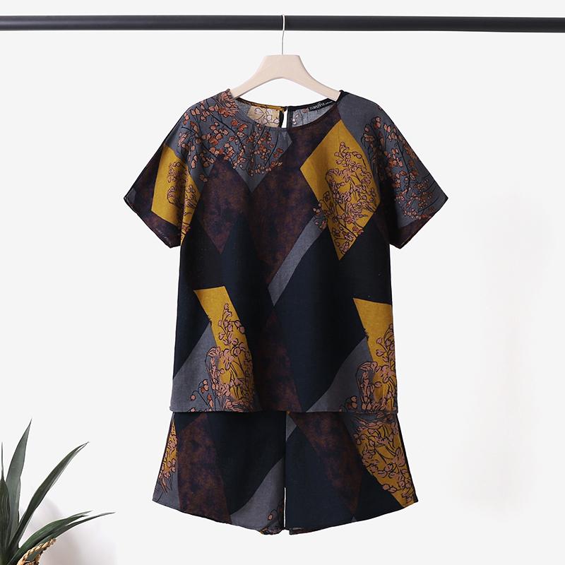 

ZANZEA Летняя одежда, женская блузка и шорты, повседневный костюм из двух предметов