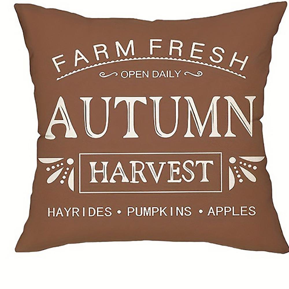 Hello Pumpkin Patterned PillowcaseSuitable for Sofa Car Bedroom Decorative Cushion Cover Pillow Cover