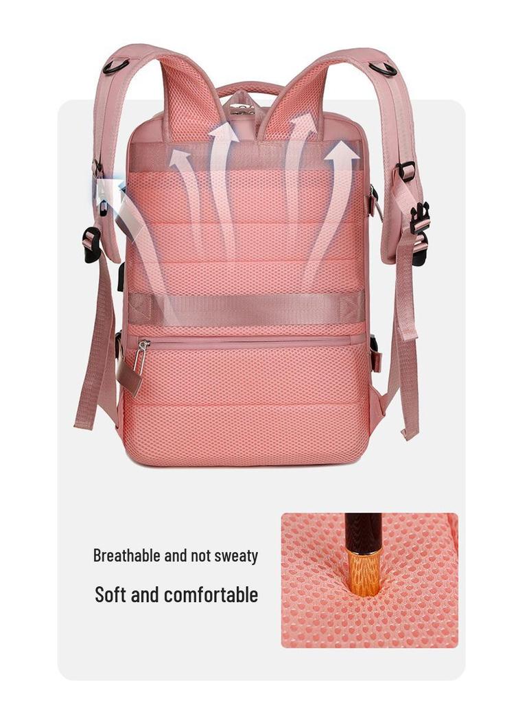 Business Casual Rucksack mit Nass-/Trocken-Trennung, Mehrschichtiger Aufbewahrung, Großem Fassungsvermögen, Leichtgewicht, Reisefreundlich, Laptop-kompatibel