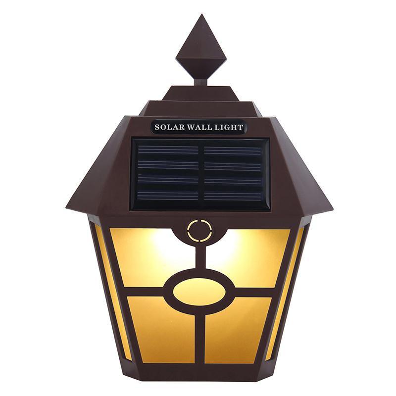 Solar Lights for Wall Porch Garden Fence Powered Outdoor Patio Deck Yard Light Sensor Auto On/Off