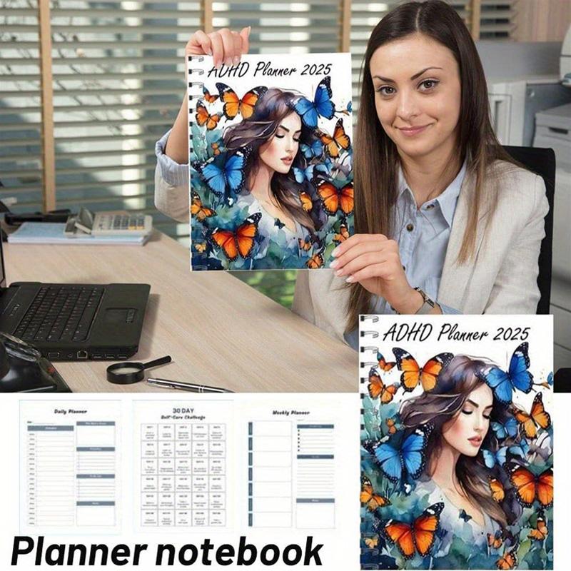 Adhd Daily Planner  Butterfly Cover Design Adhd Planner 2025 Adhd Daily Planner For Neurodivergent Adults Productivity Daily