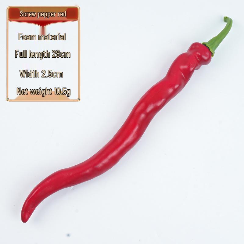 Blue & Red Fake Pepper Display Model for Photography & Early Education