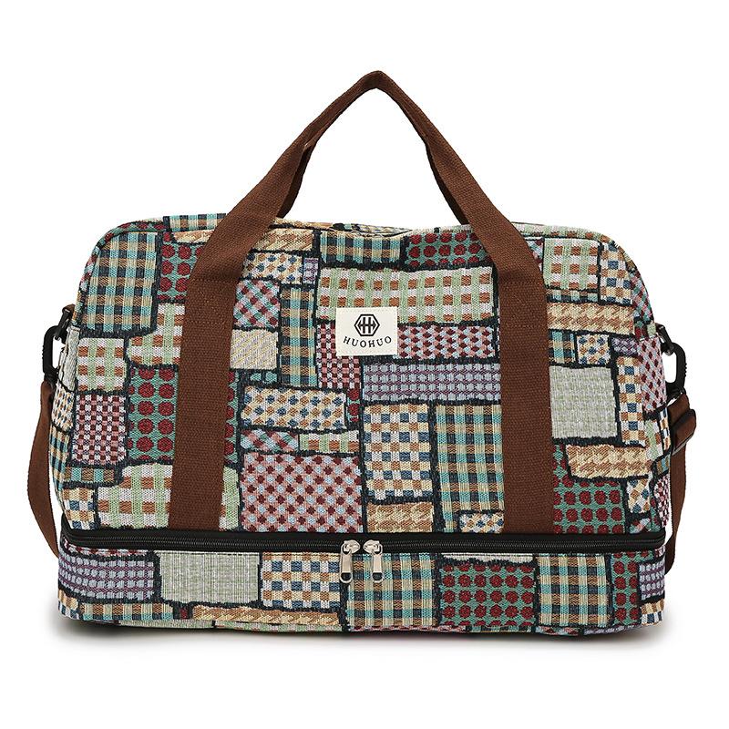 Large-capacity travel bag for short-distance business trips casual lightweight satchel bag shoulder crossbody bag fitness sports luggage bag for women