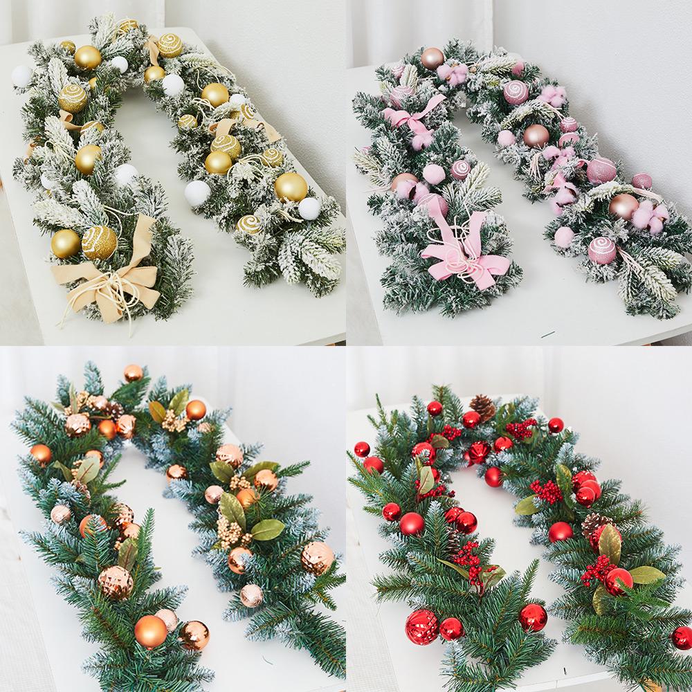 Szyfrowane Śnieżynki z Rattanu Dekoracje Świąteczne na Okna, Drzwi i Balustrady