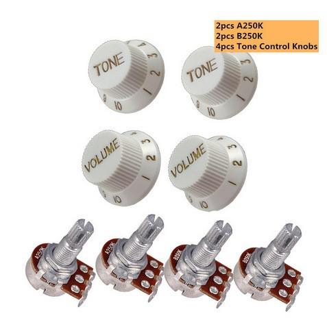 Guitar Potentiometer Volume Tone Control Knob 18mm Guitar Volume Tone Potentiometer 25K250K500K
