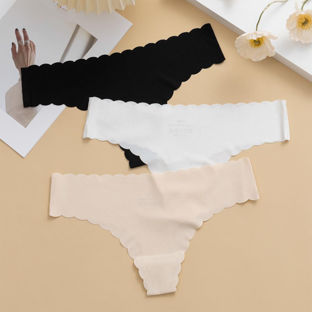Women's Ice Silk Seamless Underwear, Women's Low Waist Thin Underwear