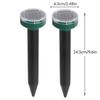 1/2/4PCS Solar Powered Ultrasonic Pest Repeller Waterproof Mole Snake Mice Rodent Repellent for Outdoor Garden Yard Farm